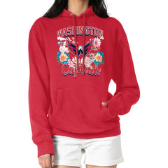 NHL Washington Capitals G-III 4Her by Carl Banks Women's Flower Logo Pullover Hoodie