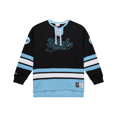 NHL Utah Hockey Club Mitchell & Ness Heritage Lace-Up Pullover Sweatshirt