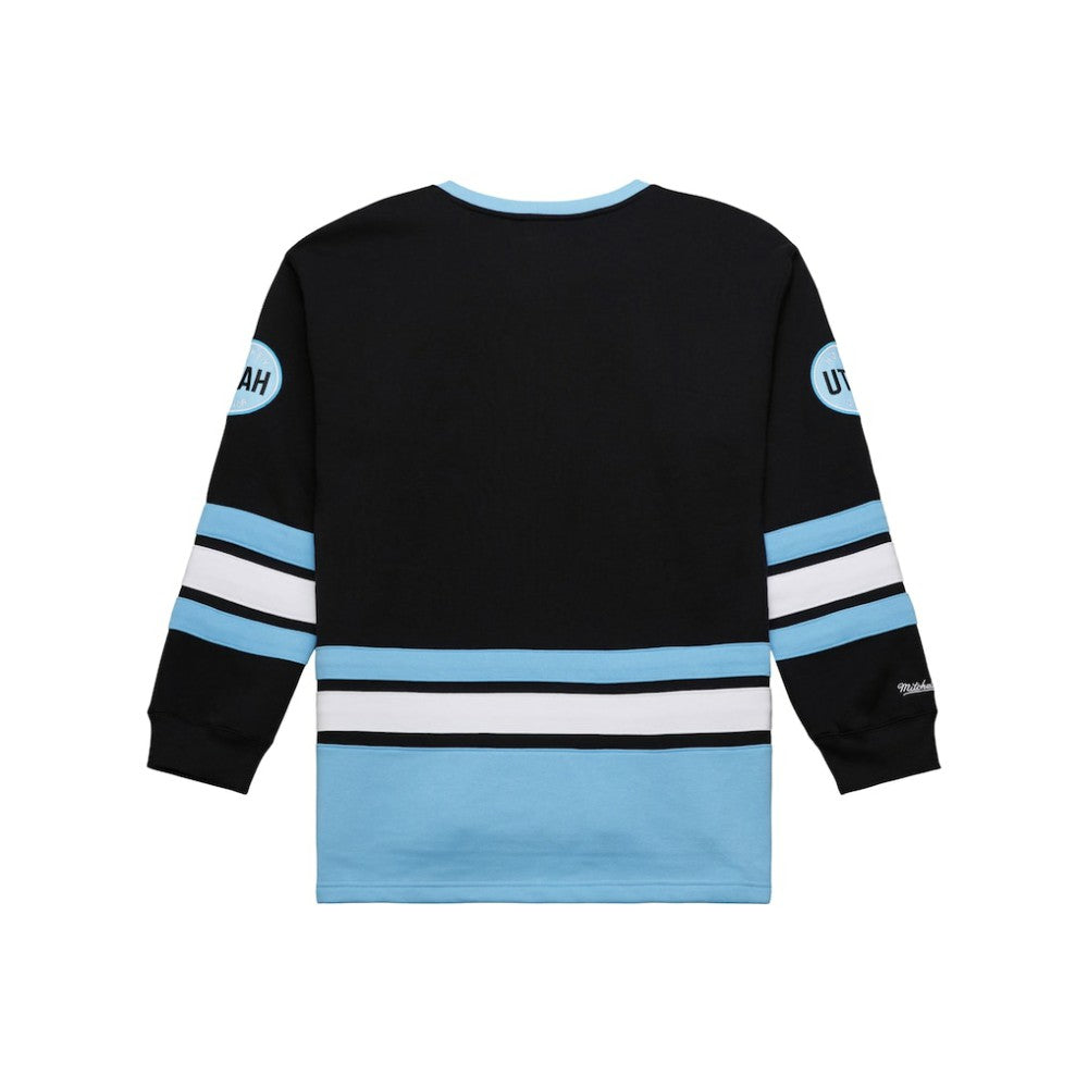 NHL Utah Hockey Club Mitchell & Ness Heritage Lace-Up Pullover Sweatshirt