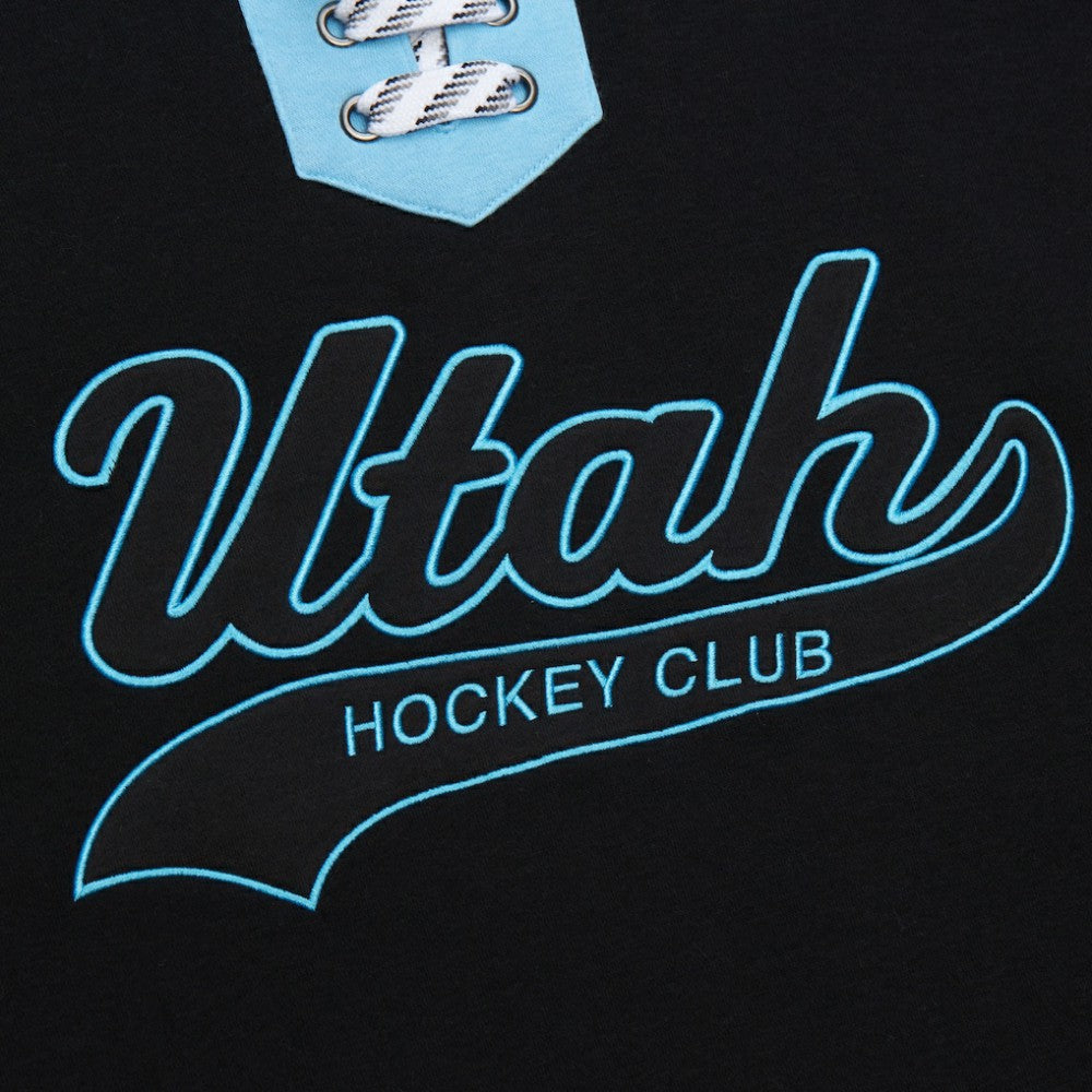 NHL Utah Hockey Club Mitchell & Ness Heritage Lace-Up Pullover Sweatshirt