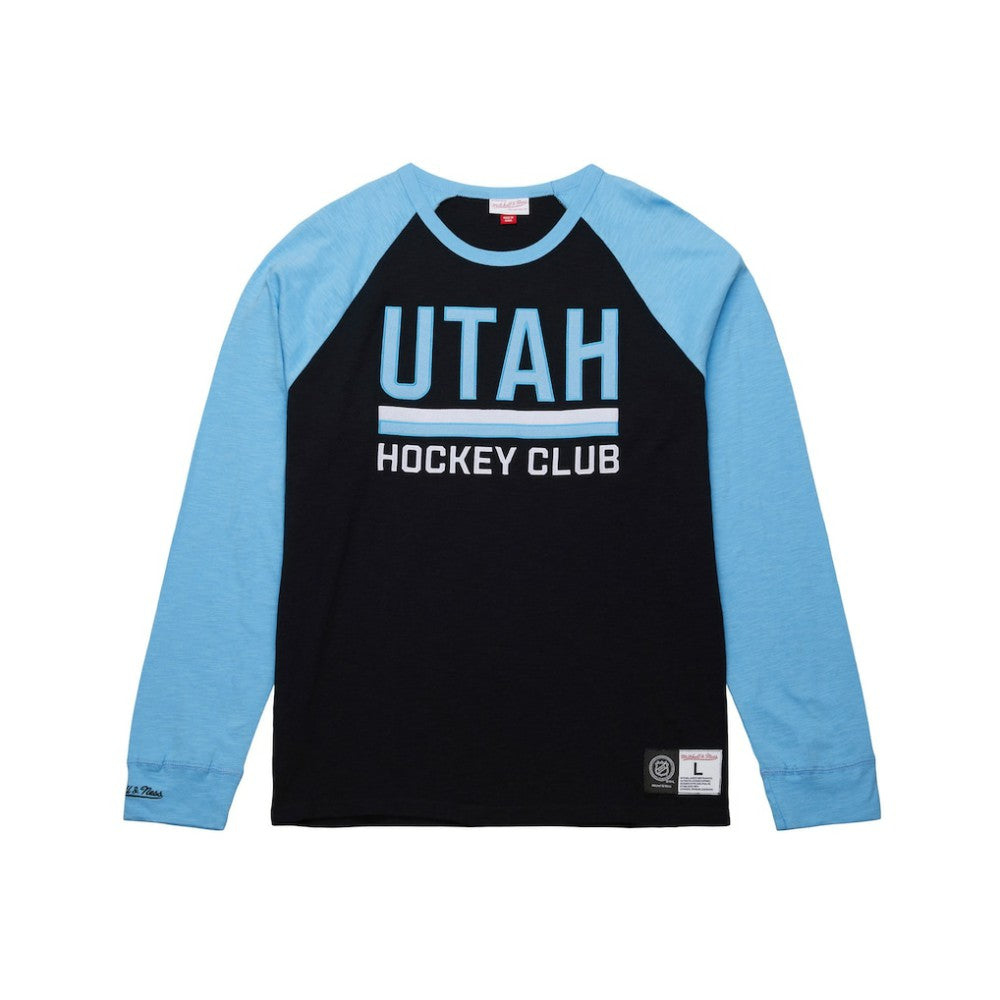 NHL Utah Hockey Club Mitchell & Ness Legendary Slub Long Sleeve Raglan T-Shirt