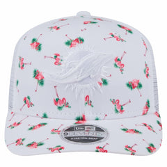Adventure Flamingo Pattern 9SEVENTY Stretch-Snap Hat - Miami Dolphins Hats