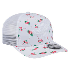 Adventure Flamingo Pattern 9SEVENTY Stretch-Snap Hat - Miami Dolphins Hats