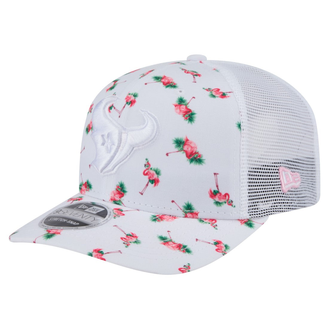 Adventure Flamingo Pattern 9SEVENTY Stretch-Snap Hat - Houston Texans Hats