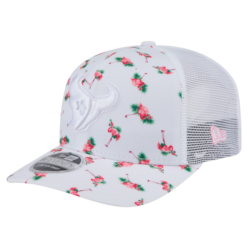 Adventure Flamingo Pattern 9SEVENTY Stretch-Snap Hat - Houston Texans Hats