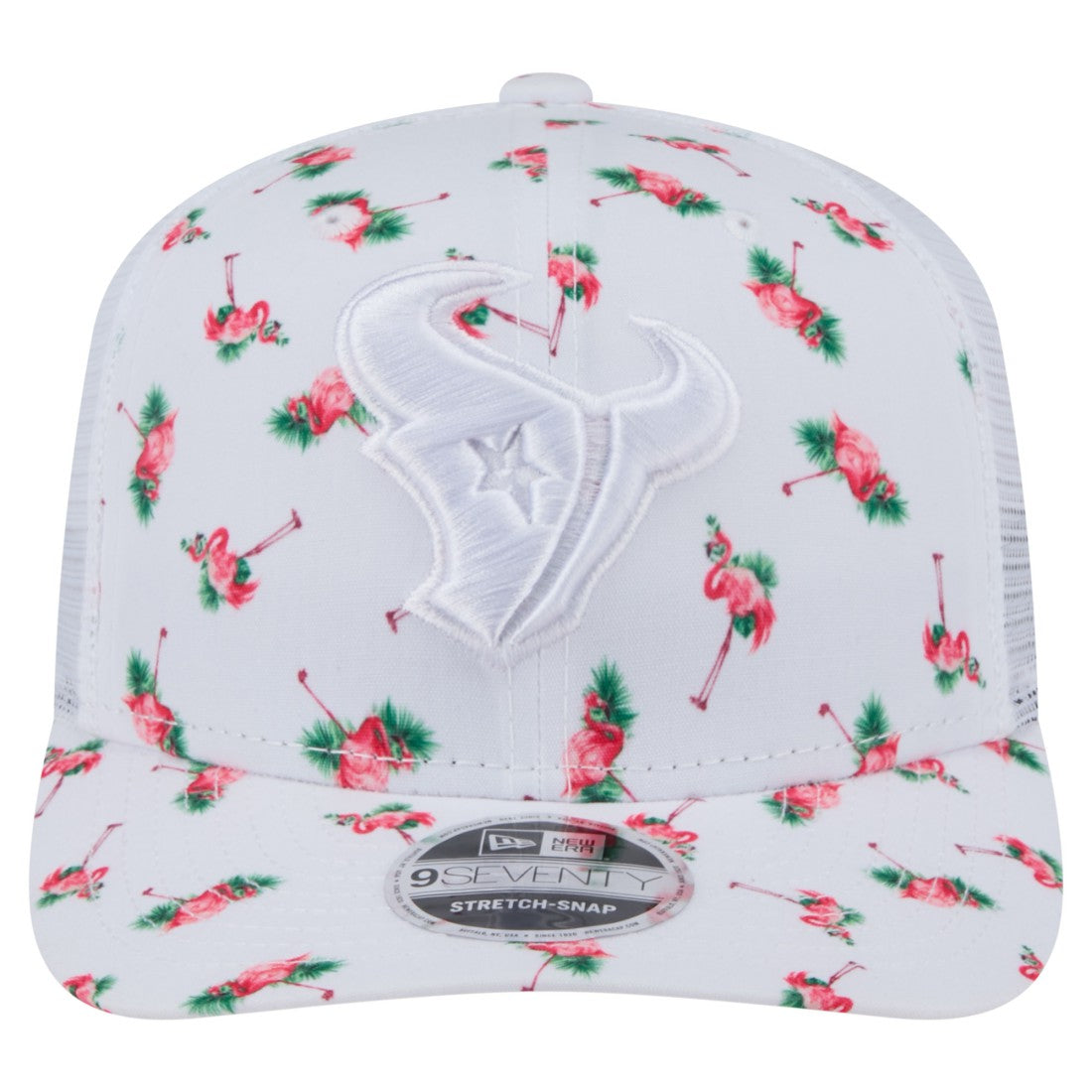 Adventure Flamingo Pattern 9SEVENTY Stretch-Snap Hat - Houston Texans Hats