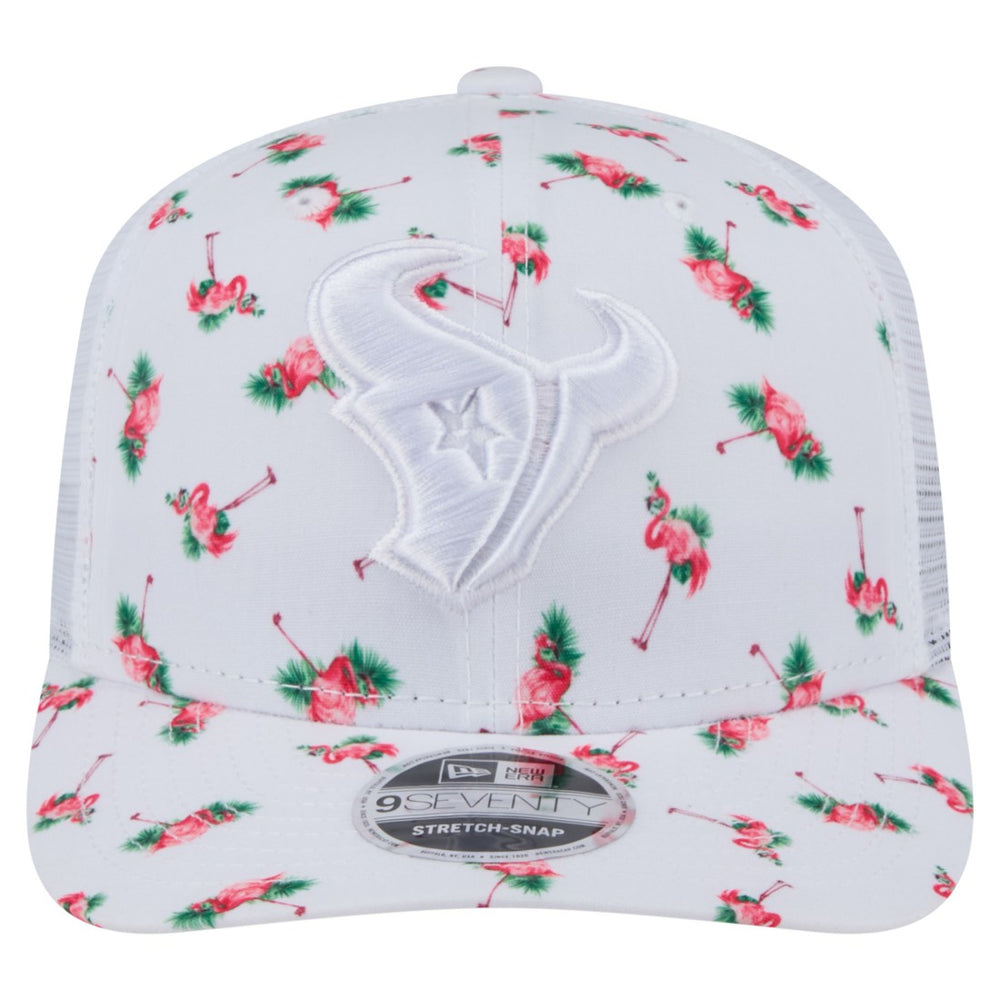 Adventure Flamingo Pattern 9SEVENTY Stretch-Snap Hat - Houston Texans Hats