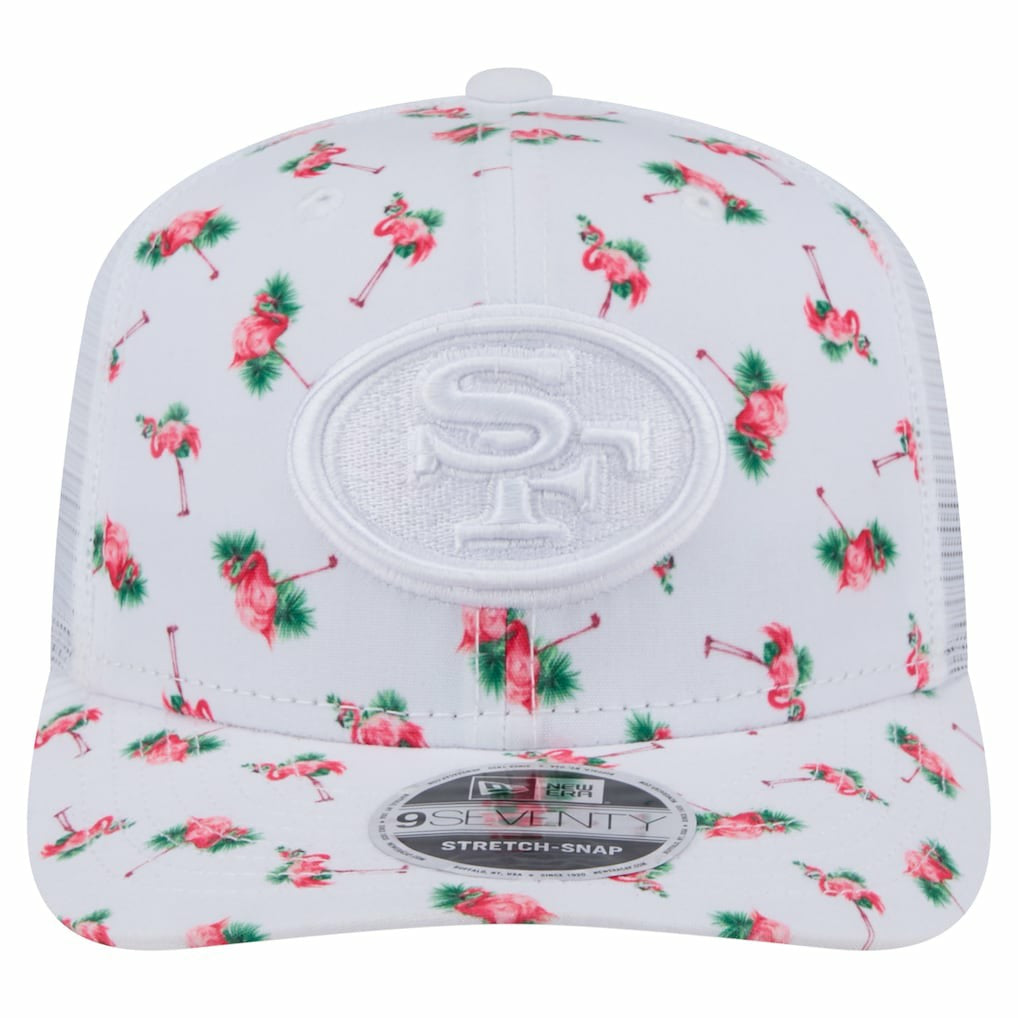 Adventure Flamingo Pattern 9SEVENTY Stretch-Snap Hat - San Francisco 49ers Hats