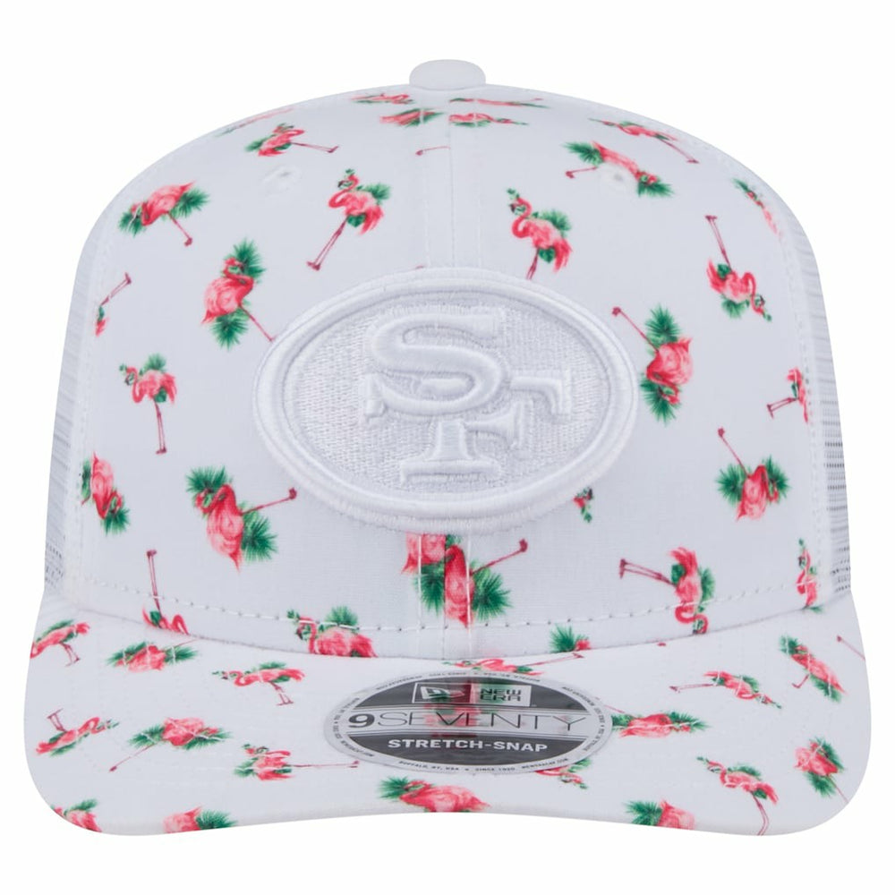 Adventure Flamingo Pattern 9SEVENTY Stretch-Snap Hat - San Francisco 49ers Hats