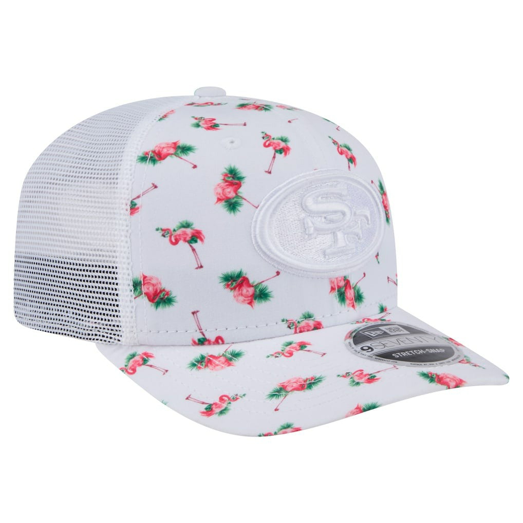 Adventure Flamingo Pattern 9SEVENTY Stretch-Snap Hat - San Francisco 49ers Hats