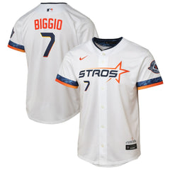 White Craig Biggio Houston Astros Nike Youth 2025 City Connect Limited Player Jersey