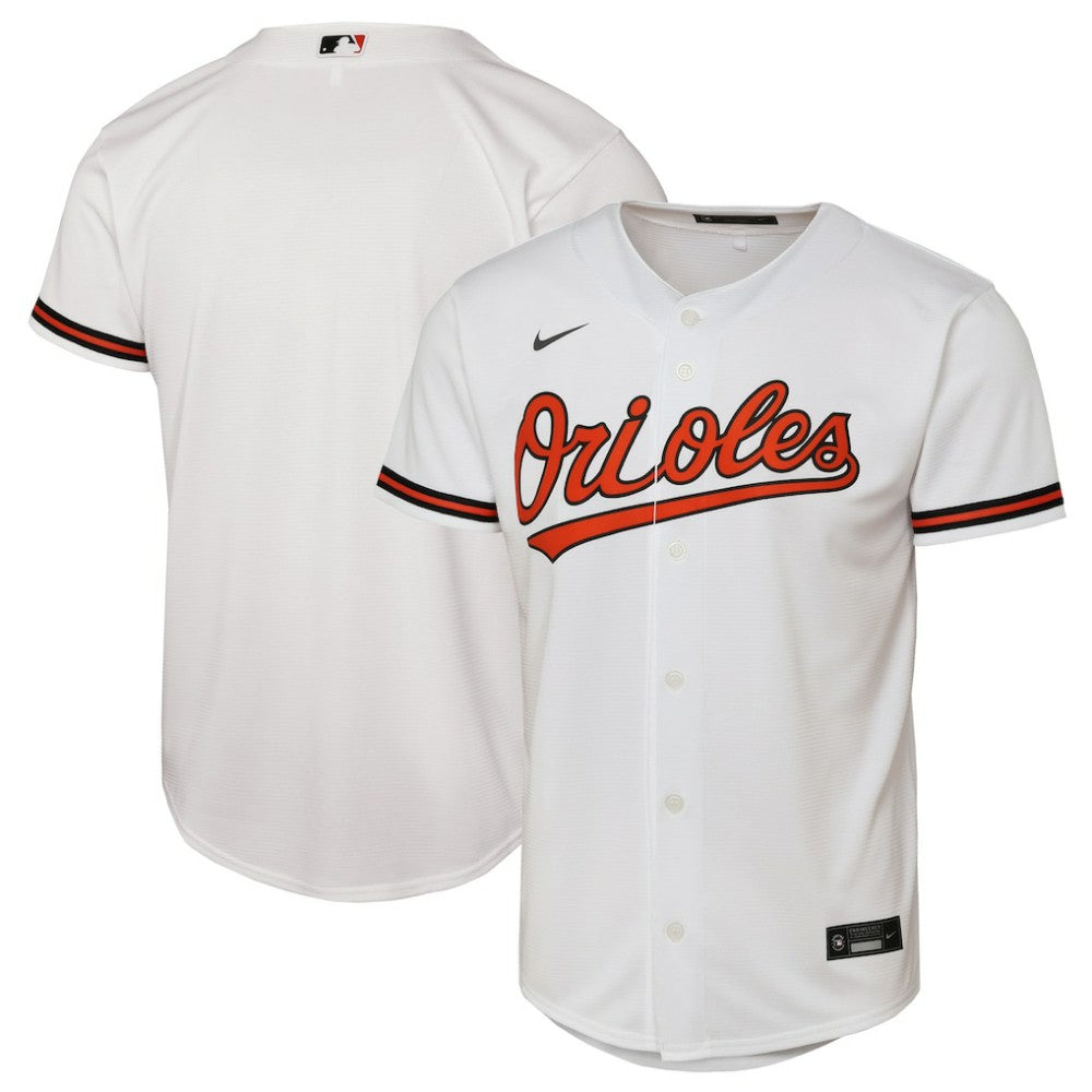 White Baltimore Orioles Nike Youth Home Replica Jersey