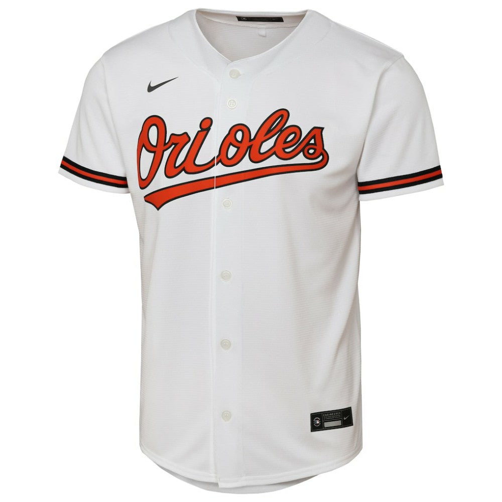 White Baltimore Orioles Nike Youth Home Replica Jersey