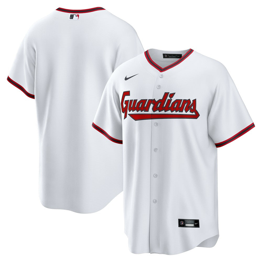 White Cleveland Guardians Nike Youth Home Replica Jersey