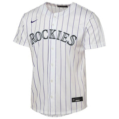 White Colorado Rockies Nike Youth Home Replica Jersey