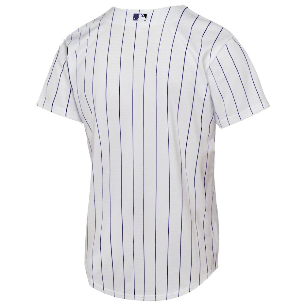 White Colorado Rockies Nike Youth Home Replica Jersey