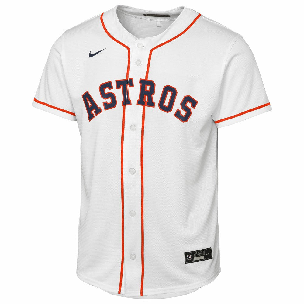 White Houston Astros Nike Youth Home Replica Jersey
