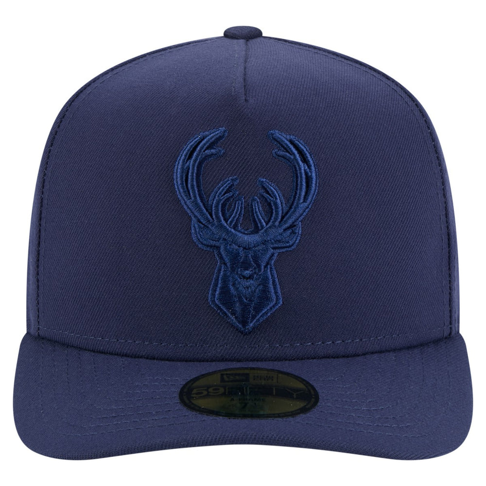 New Era Milwaukee Bucks Colorpack A-Frame Pinch Front 59FIFTY Fitted Hat