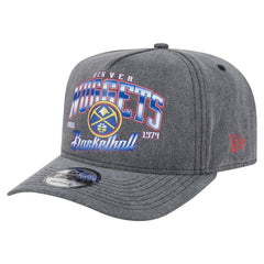 New Era Denver Nuggets Throwback Washed Pre-Curved 9FIFTY Snapback Hat sale