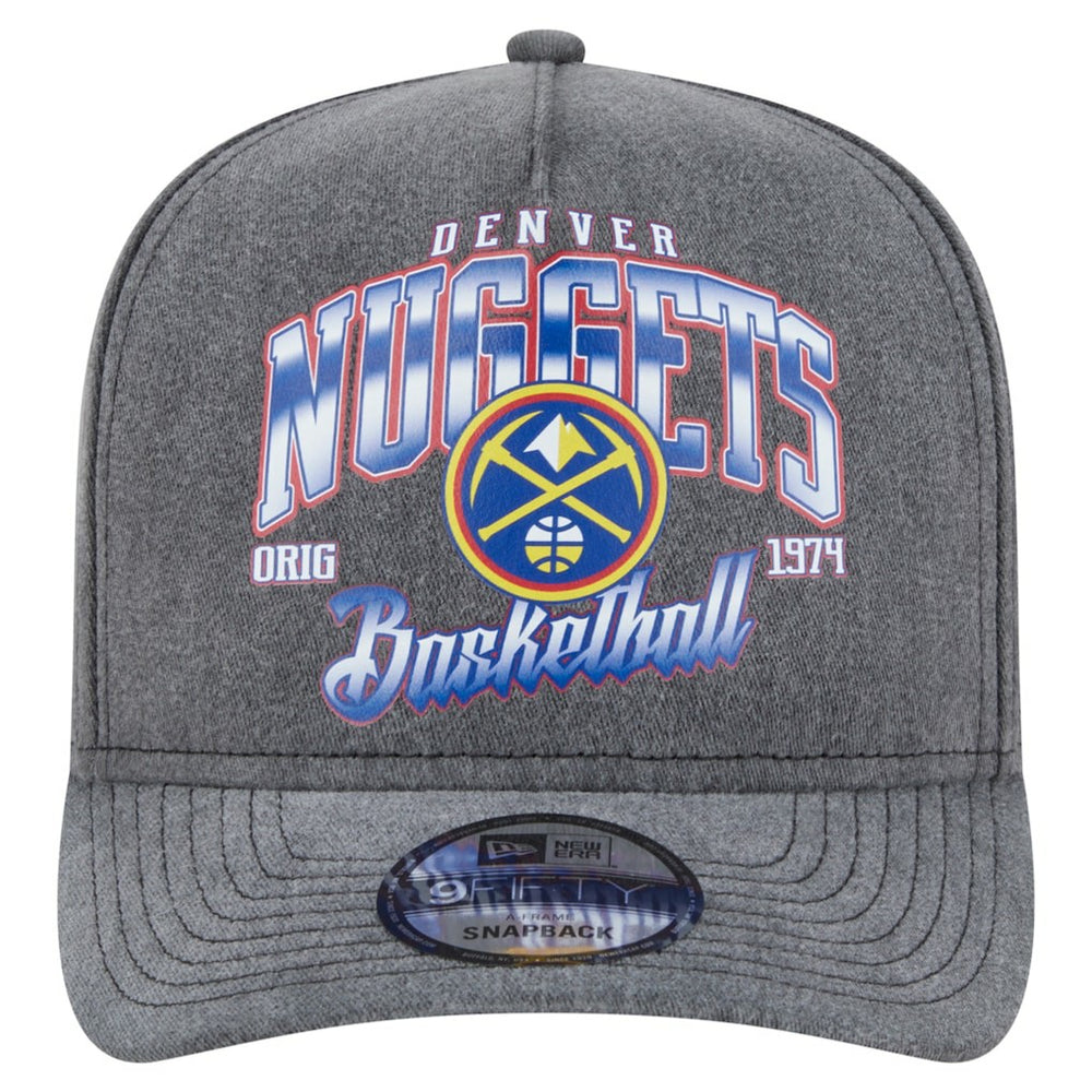New Era Denver Nuggets Throwback Washed Pre-Curved 9FIFTY Snapback Hat sale