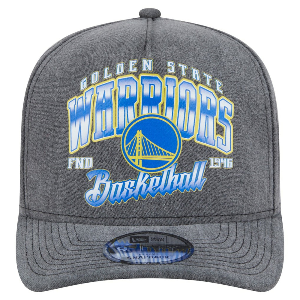 New Era Golden State Warriors Throwback Washed Pre-Curved 9FIFTY Snapback Hat sale
