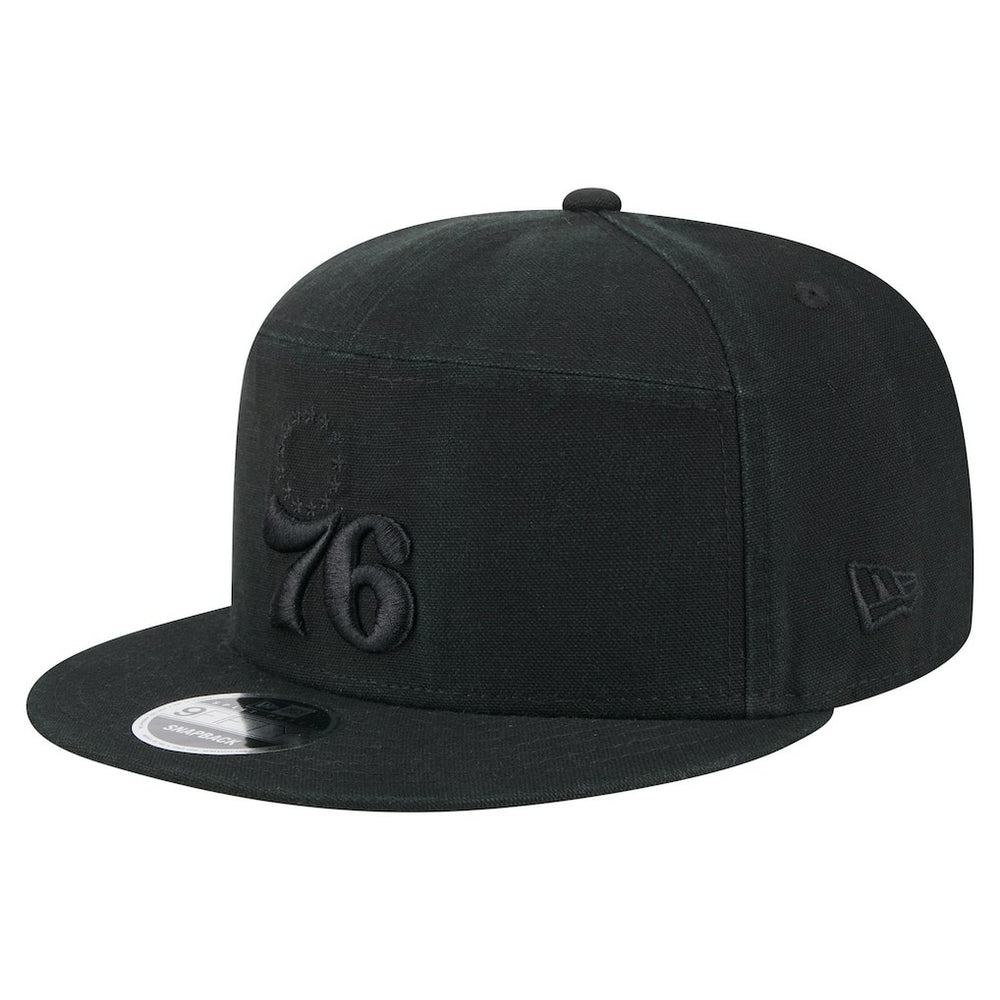 New Era Philadelphia 76ers Adventure Canvas Split Panel 9FIFTY Snapback Hat