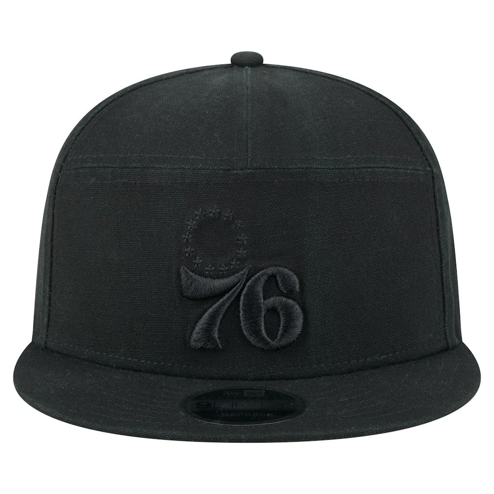 New Era Philadelphia 76ers Adventure Canvas Split Panel 9FIFTY Snapback Hat