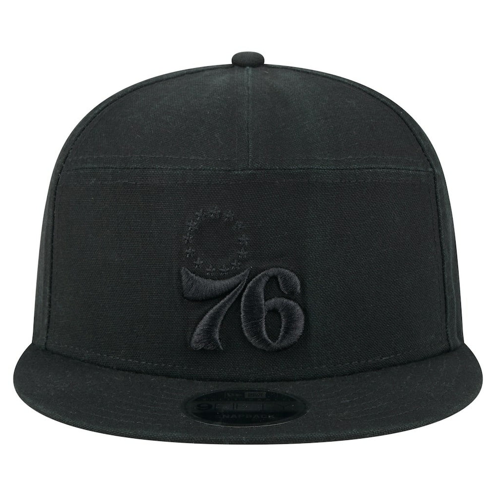 New Era Philadelphia 76ers Adventure Canvas Split Panel 9FIFTY Snapback Hat