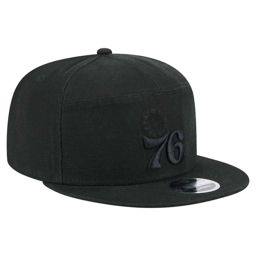 New Era Philadelphia 76ers Adventure Canvas Split Panel 9FIFTY Snapback Hat