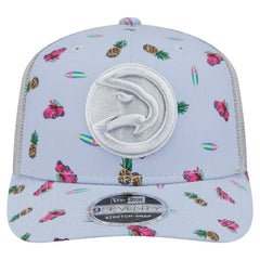 New Era Atlanta Hawks Adventure Aloha Pattern 9SEVENTY Stretch-Snap Hat