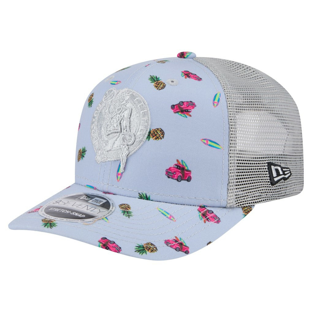 New Era Boston Celtics Adventure Aloha Pattern 9SEVENTY Stretch-Snap Hat