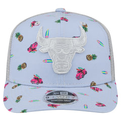 New Era Chicago Bulls Adventure Aloha Pattern 9SEVENTY Stretch-Snap Hat