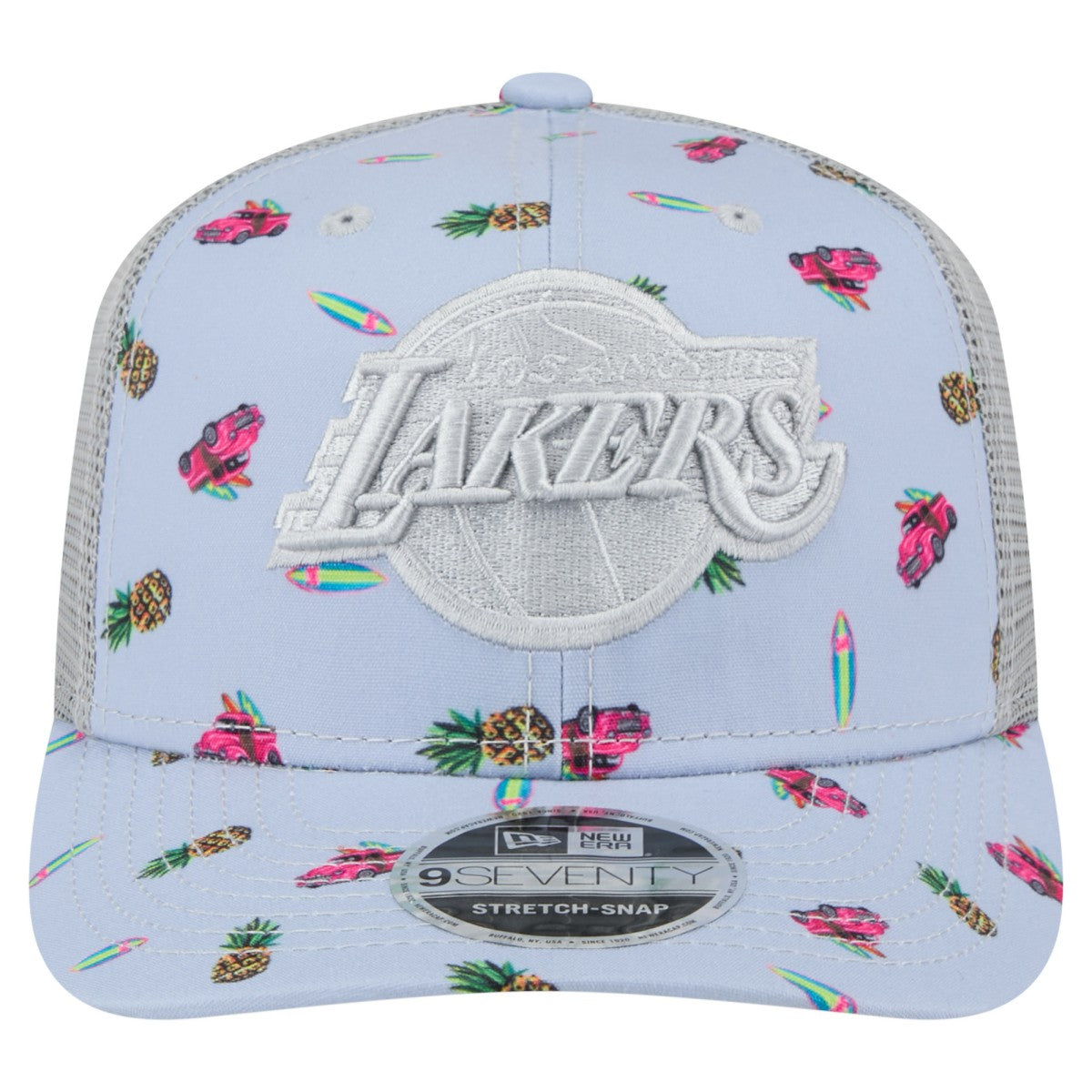 New Era Los Angeles Lakers Adventure Aloha Pattern 9SEVENTY Stretch-Snap Hat