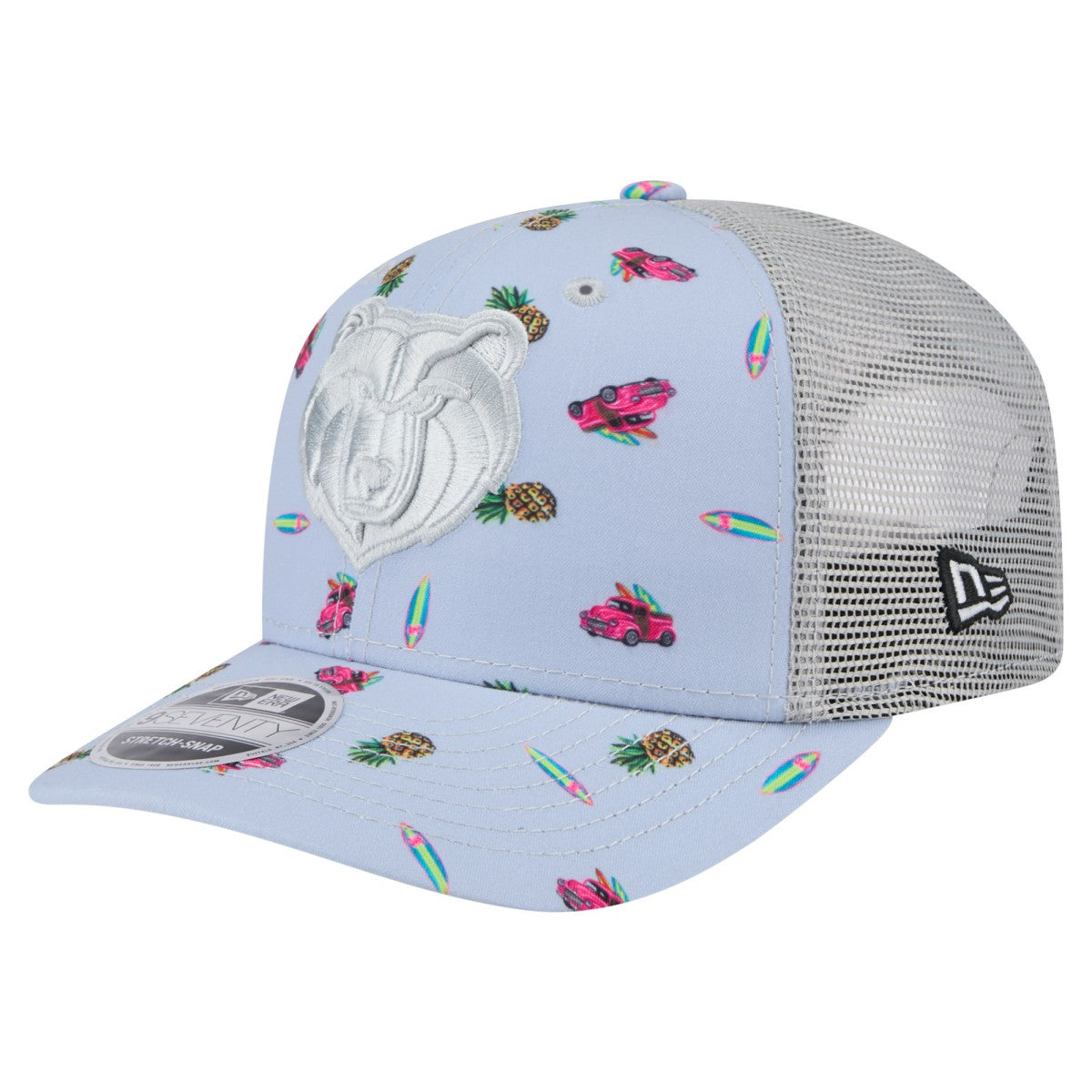 New Era Memphis Grizzlies Adventure Aloha Pattern 9SEVENTY Stretch-Snap Hat