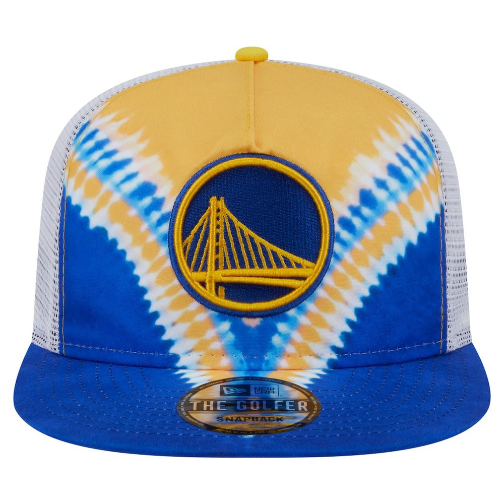 New Era Golden State Warriors Throwback Dye Golfer Snapback Hat sale