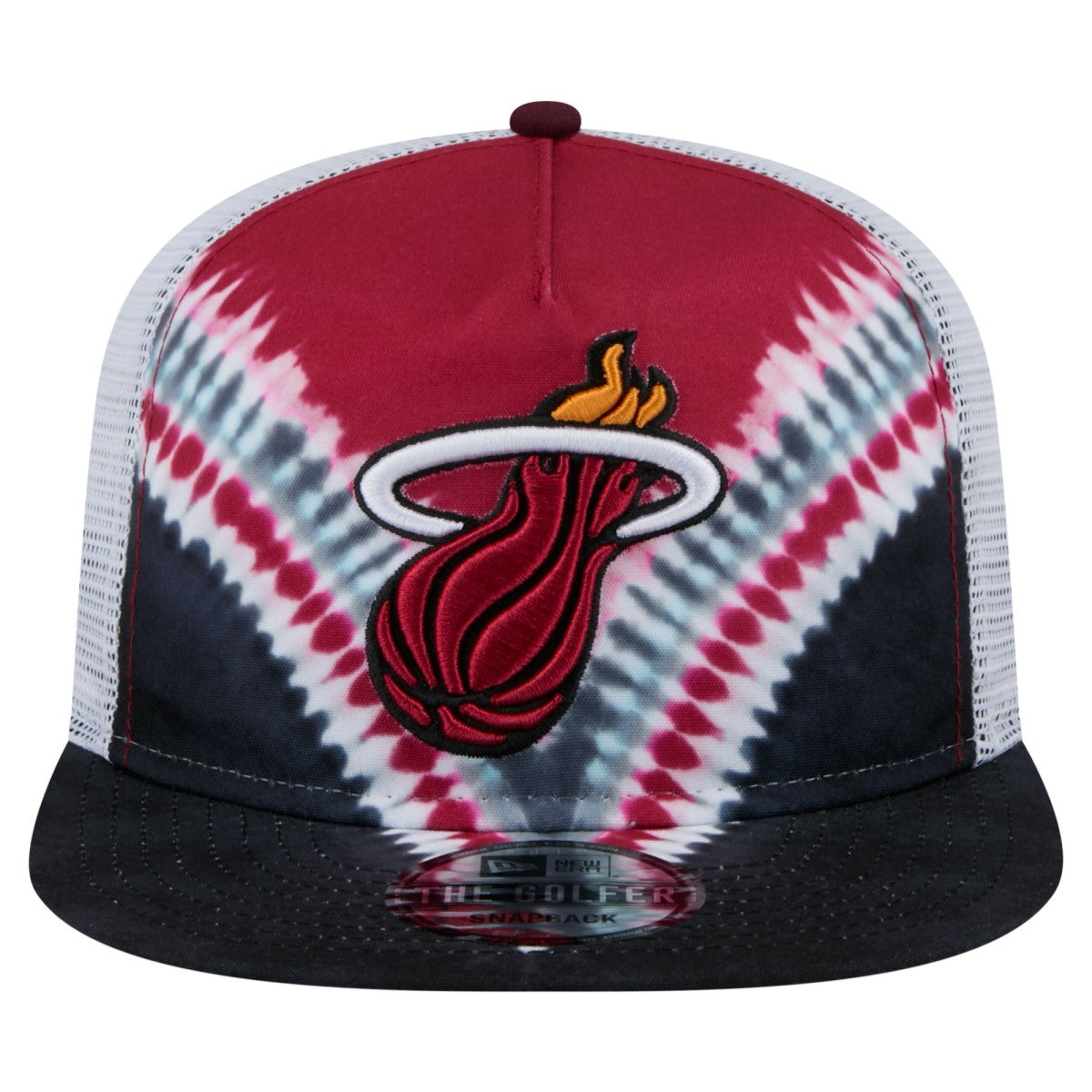 New Era Miami Heat Throwback Dye Golfer Snapback Hat