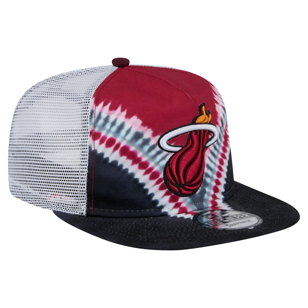 New Era Miami Heat Throwback Dye Golfer Snapback Hat
