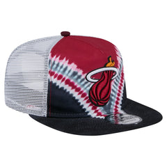 New Era Miami Heat Throwback Dye Golfer Snapback Hat