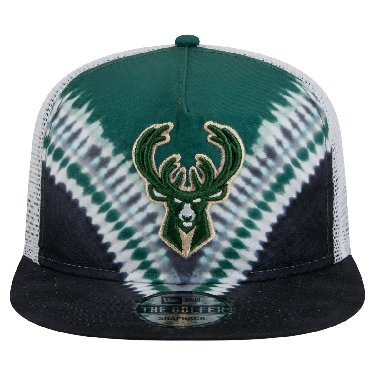 New Era Milwaukee Bucks Throwback Dye Golfer Snapback Hat