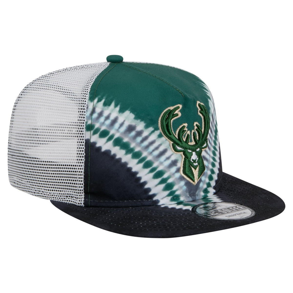 New Era Milwaukee Bucks Throwback Dye Golfer Snapback Hat