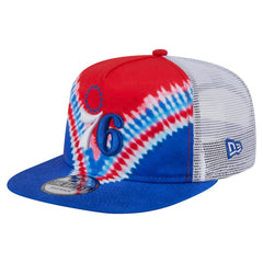 New Era Philadelphia 76ers Throwback Dye Golfer Snapback Hat