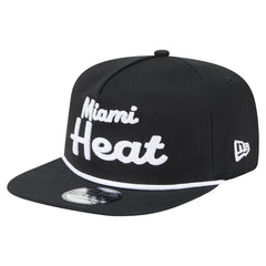New Era Miami Heat Team Text Golfer Snapback Hat