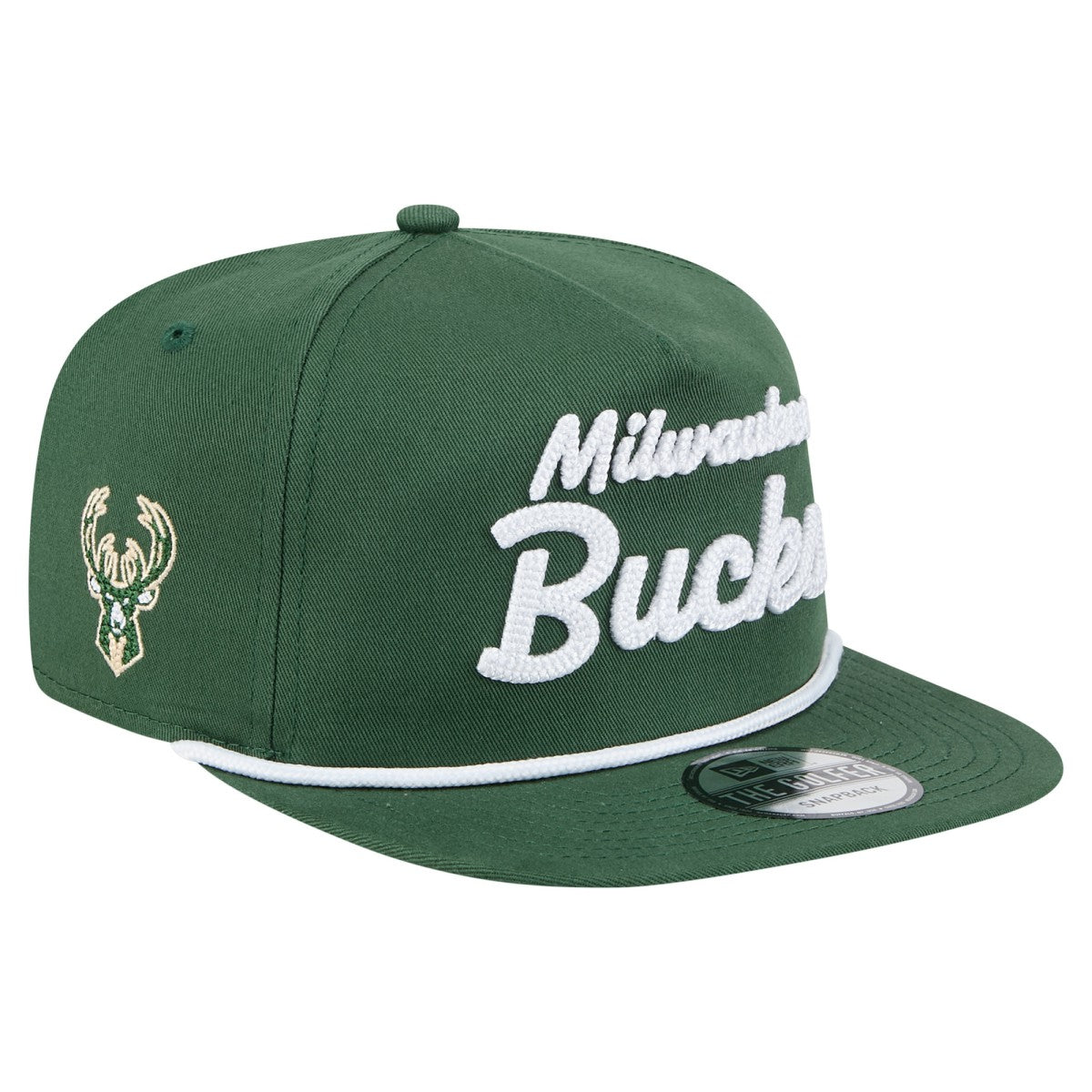 New Era Milwaukee Bucks Team Text Golfer Snapback Hat