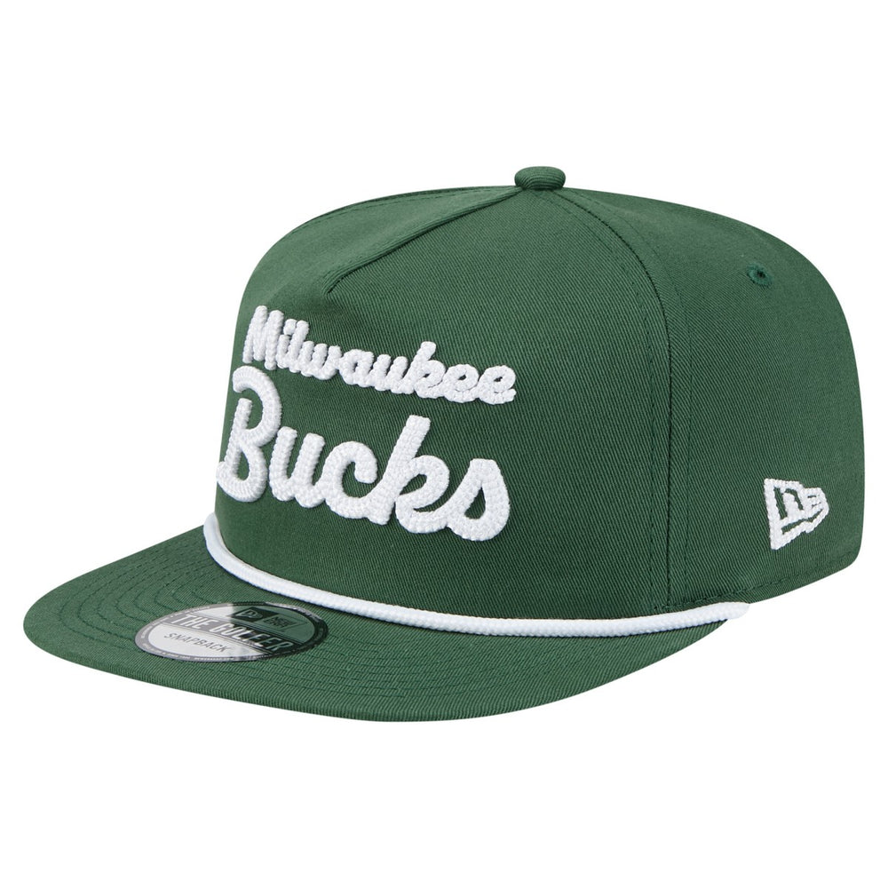 New Era Milwaukee Bucks Team Text Golfer Snapback Hat