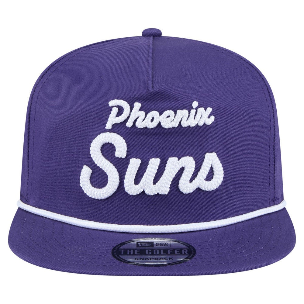 New Era Phoenix Suns Team Text Golfer Snapback Hat