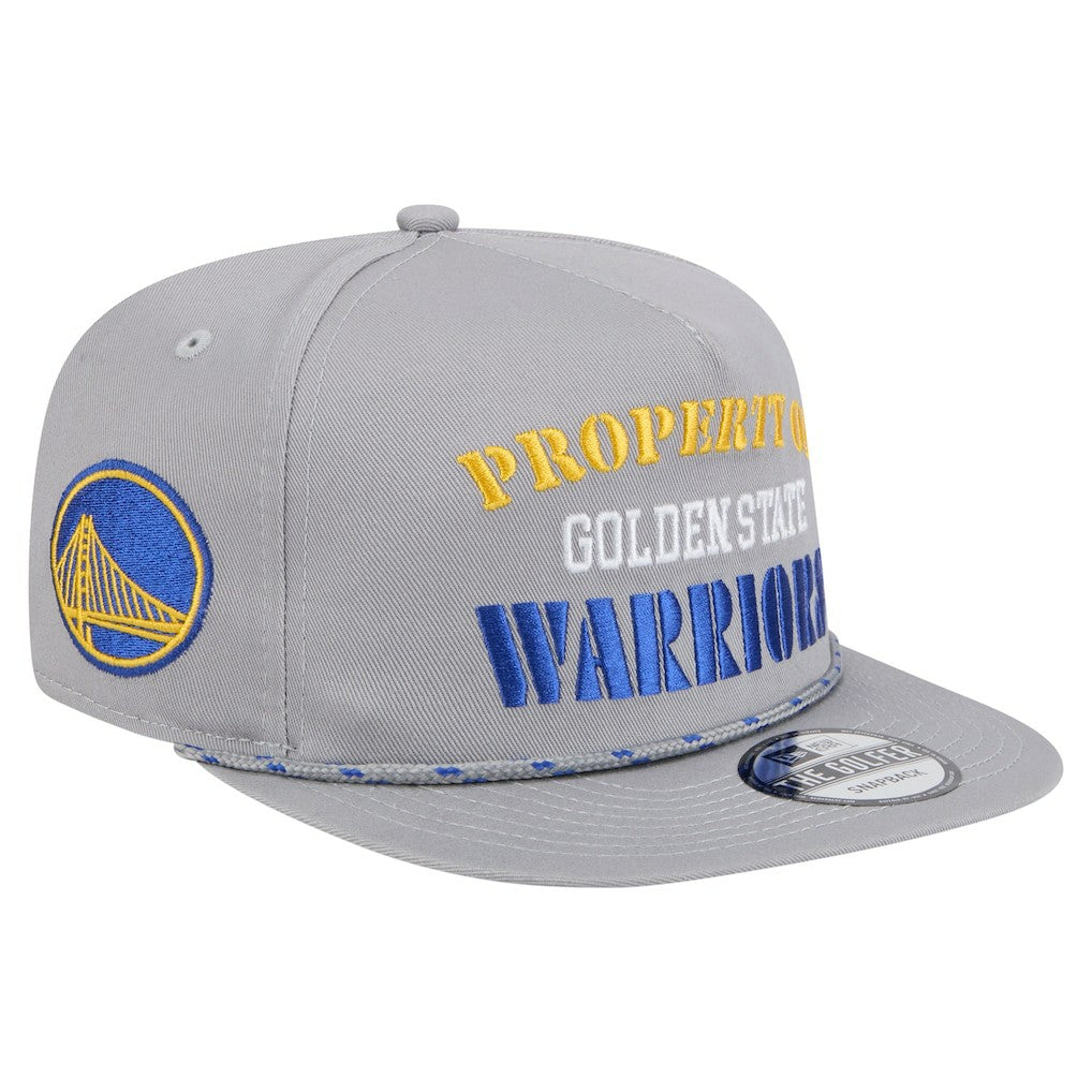 New Era Golden State Warriors Throwback Property Of Golfer Snapback Hat sale