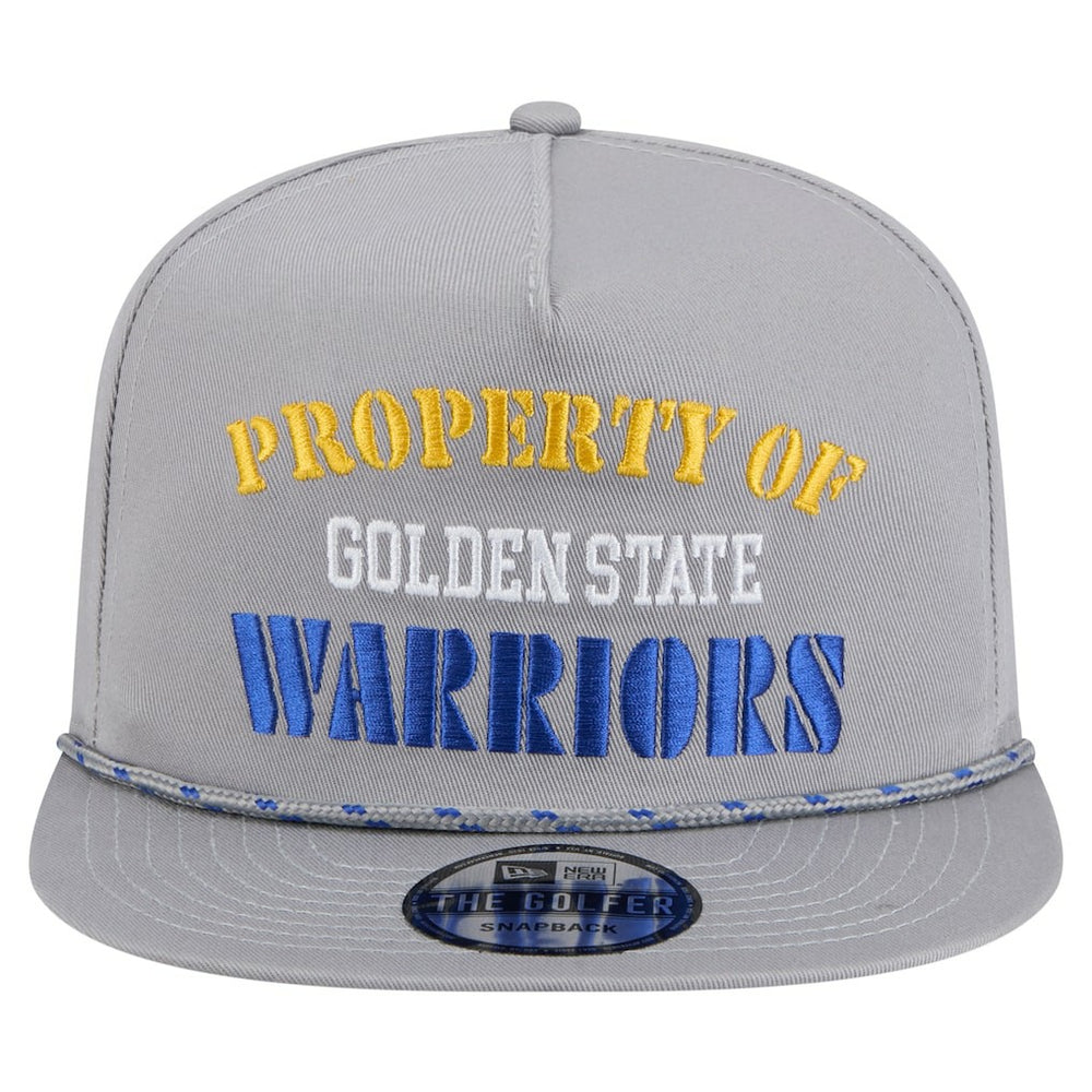 New Era Golden State Warriors Throwback Property Of Golfer Snapback Hat sale