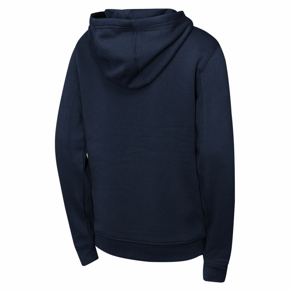 Navy Cleveland Guardians Youth Wordmark Fleece Full-Zip Hoodie