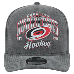 NHL Carolina Hurricanes New Era Throwback Washed A-Frame Pre-Curved 9FIFTY Snapback Hat