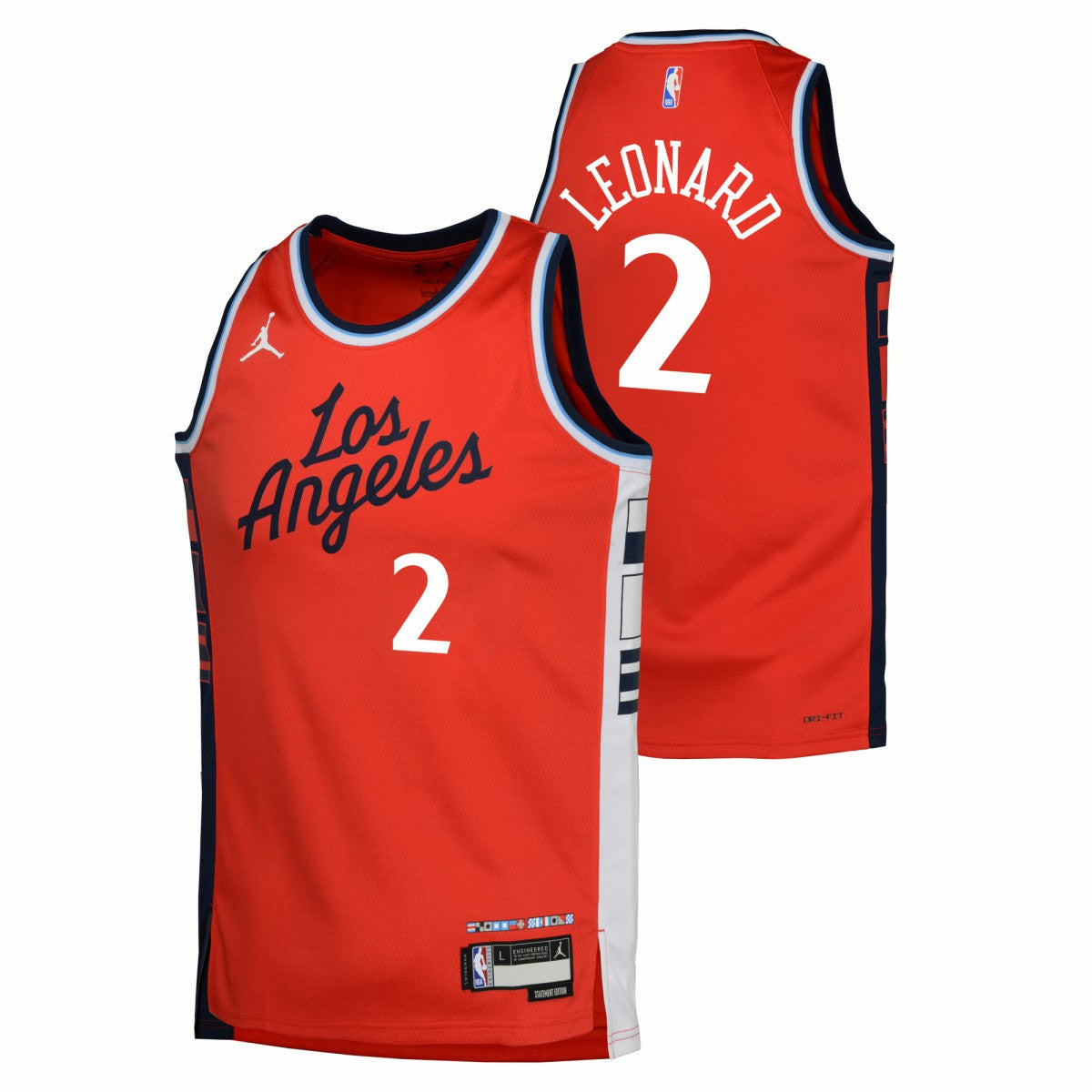 Kawhi Leonard LA Clippers Jordan Brand Youth Swingman Jersey